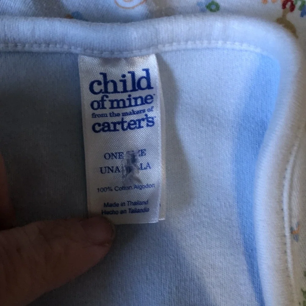 Carter's Blue Child of Mine Baby Blanket Lovable Cutie ABC Monkey Frog Ant Bug